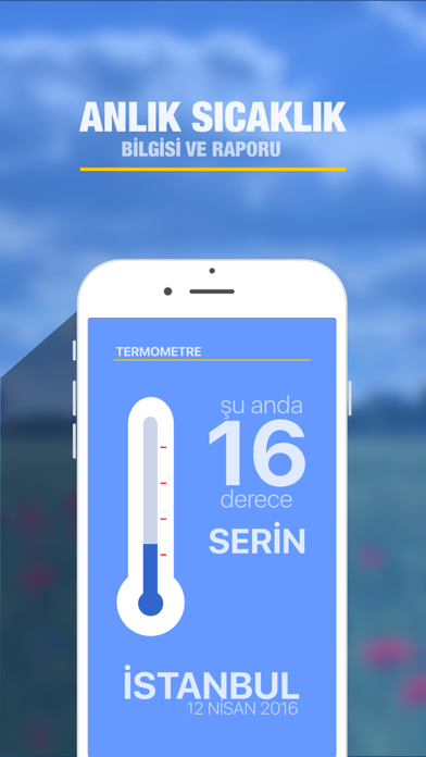 Thermometer app screenshot